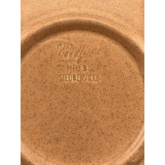 Woodfield Salmon Pink Plate for Tea & Toast Snack Set by Steubenville - Picture 5 of 7